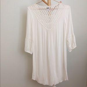 NWOT Vero Moda 3/4 Sleeve Tunic Dress, Lace Detail